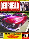 Cover of Gearhead magazine issue 11, with the Gearhead Records logo and a red muscle car.